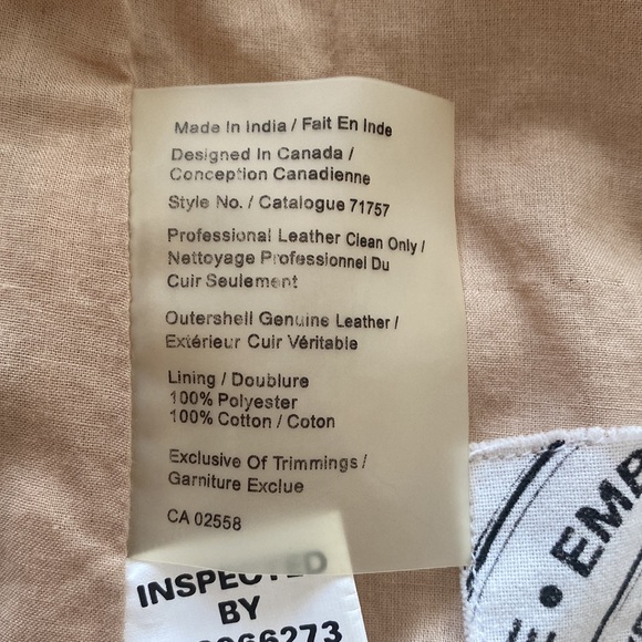 Leather camel motto jacket - Picture 9 of 10